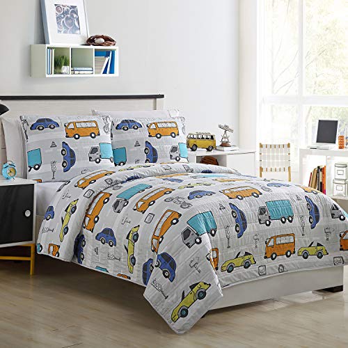Algopix Similar Product 1 - Kids Zone Casey 2 Piece Twin Quilt Set