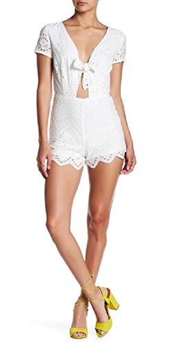 Algopix Similar Product 5 - Lea  Viola Eyelet Tie Front Romper