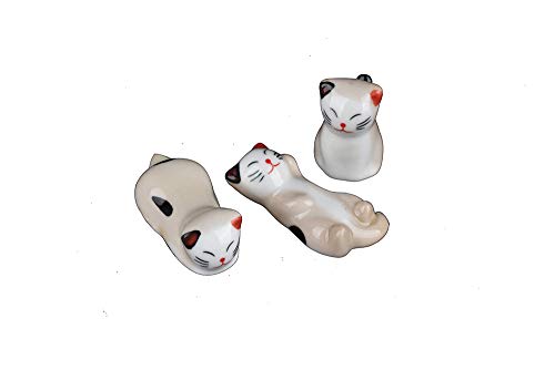 Algopix Similar Product 8 - 3 pcs kitten Set Ceramic Chopsticks