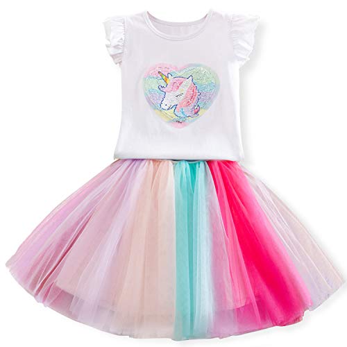 Algopix Similar Product 3 - TTYAOVO Baby Girls Unicorn Sleeveless