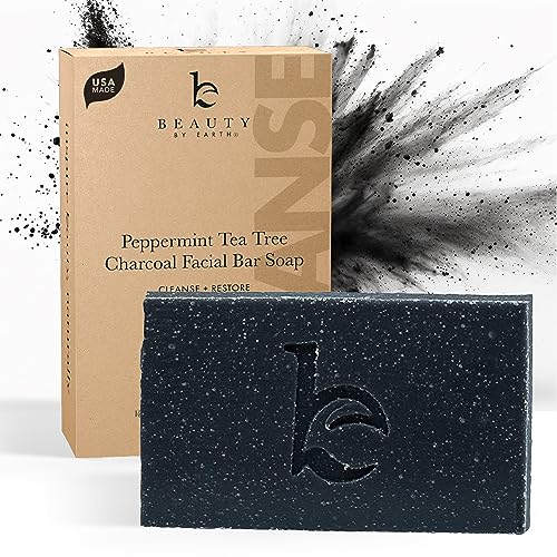 Algopix Similar Product 20 - Peppermint Tea Tree Charcoal Facial Bar