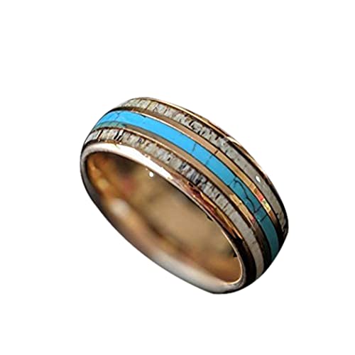 Algopix Similar Product 10 - Deer Antler Rings for Men  Unique
