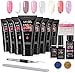 Algopix Similar Product 4 - Poly Nail Gel Kit MYSWEETY 8PCS 30ml