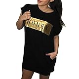 Algopix Similar Product 8 - Sttech1 Womens Casual Loose Gold