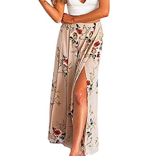 Algopix Similar Product 2 - JOFOW Womens Wide Leg Pants Boho Floral