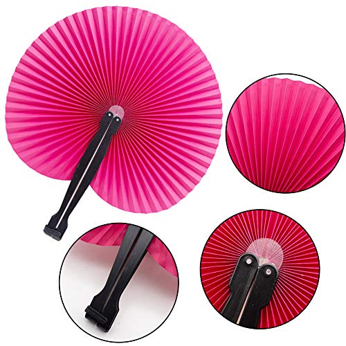 Algopix Similar Product 7 - Johouse 12PCS Paper Fans Round Shaped