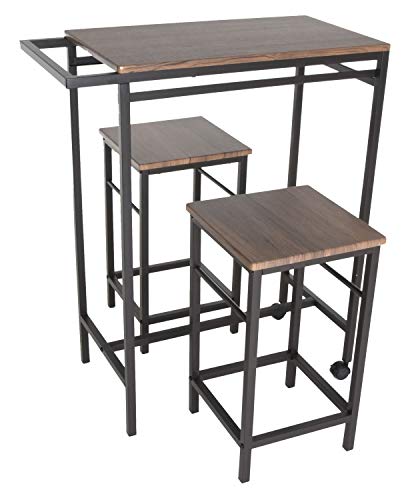 Algopix Similar Product 17 - Zenvida 3 Piece Pub Table Set Breakfast