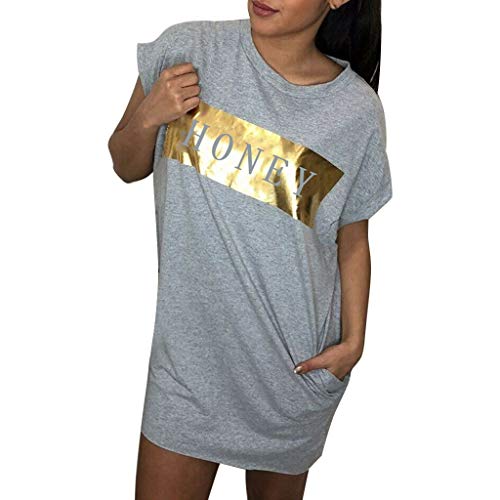 Algopix Similar Product 4 - Sttech1 Womens Casual Loose Gold