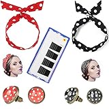 Algopix Similar Product 12 - PPX 2 Pcs Polka Dot Hairband  2 Pairs
