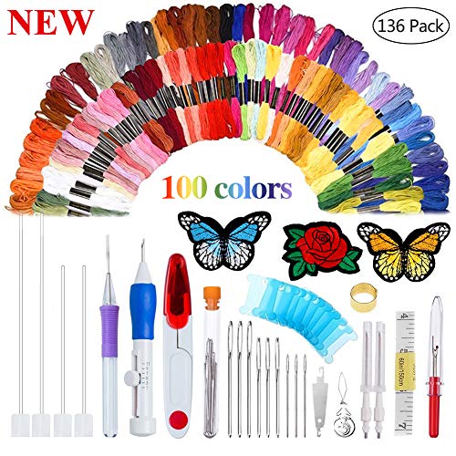 Algopix Similar Product 9 - New Magic Embroidery Pen Punch Needle