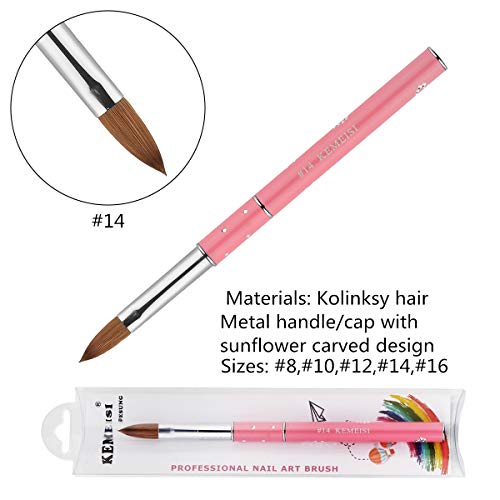 Algopix Similar Product 4 - KEMEISI Kolinksy Nail Brush Sunflower