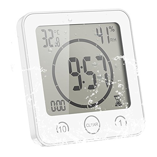 Algopix Similar Product 8 - ALLOMN Bathroom Clock LCD Digital