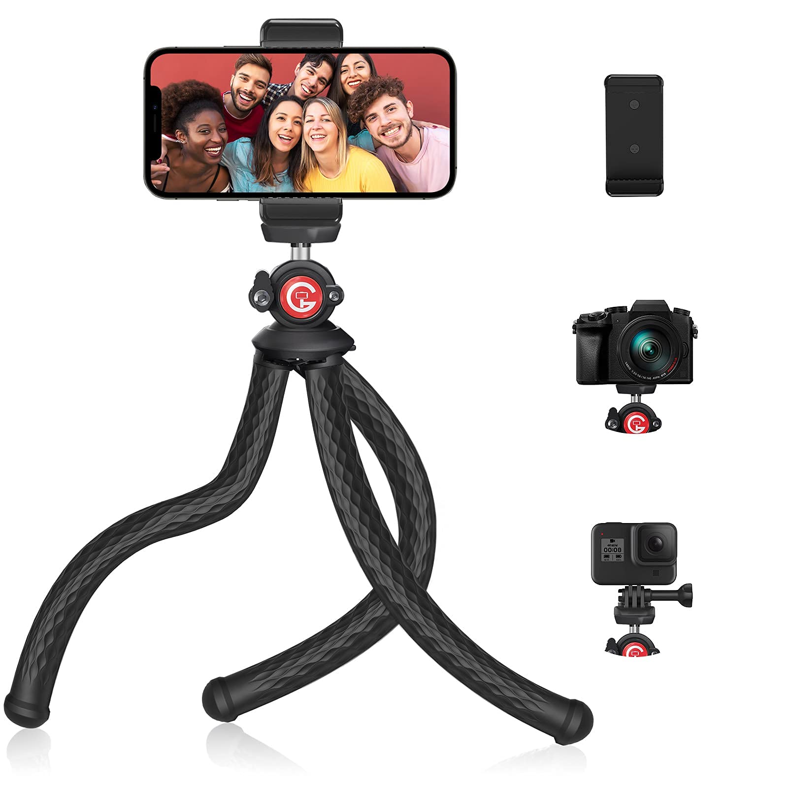 Algopix Similar Product 6 - GooFoto Phone Tripod Flexible Tripod
