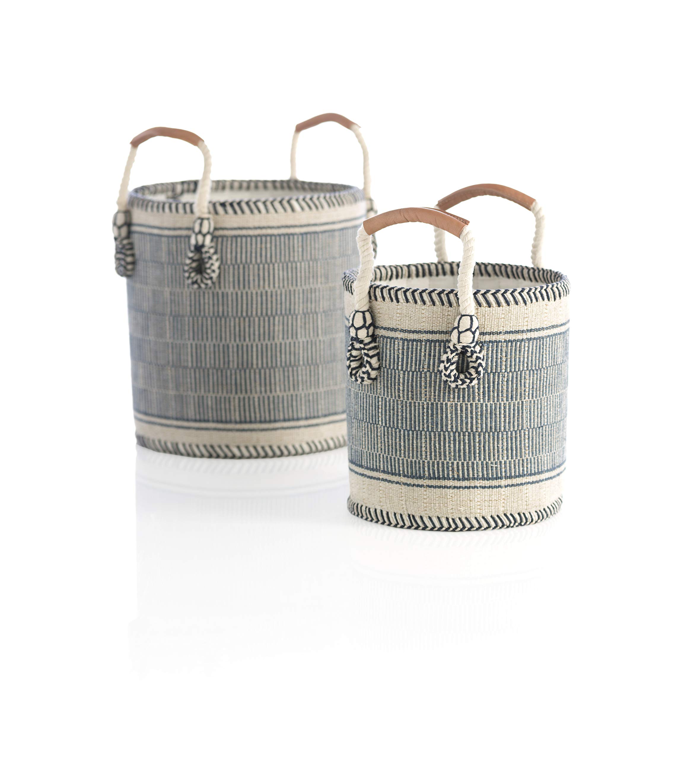 Algopix Similar Product 4 - Shiraleah Home Blue Set of Two Sierra