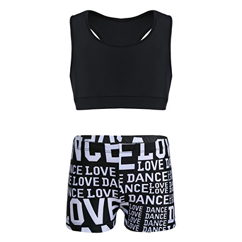 Algopix Similar Product 1 - YiZYiF Kids Girls Basic 2 Piece Active
