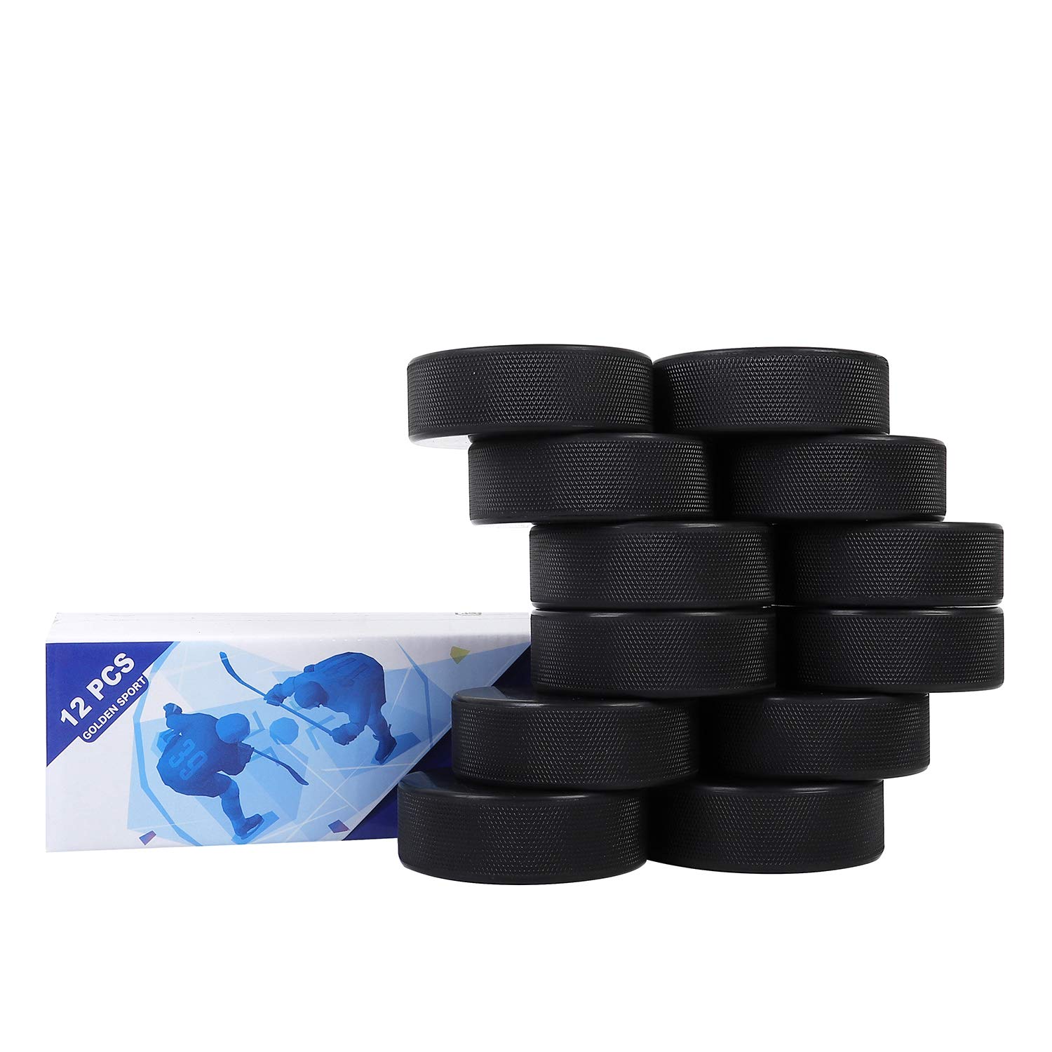 Algopix Similar Product 5 - Golden Sport Ice Hockey Pucks 12pcs