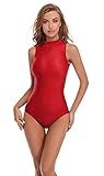 Algopix Similar Product 10 - Speerise Women Mock Neck Sleeveless