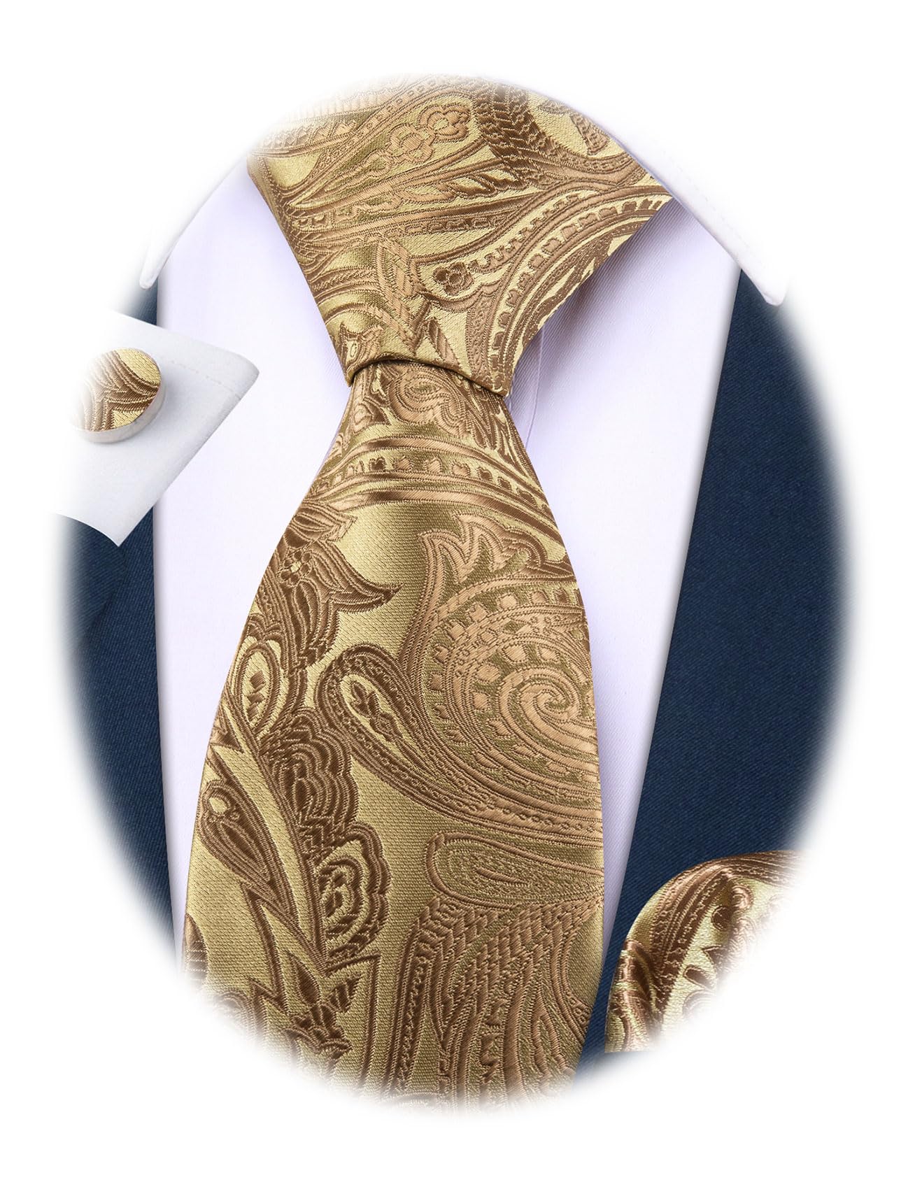Algopix Similar Product 12 - BarryWang Paisley Tie Fashion Set