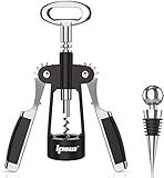 Algopix Similar Product 6 - IPOW Wine Opener Wing Corkscrew Zinc