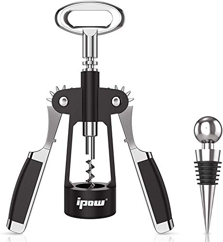 Algopix Similar Product 1 - IPOW Wine Opener Wing Corkscrew Zinc