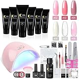 Algopix Similar Product 8 - 6 Colors Poly Nail Gel Kit Quick Nail