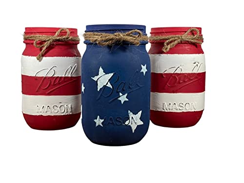 Algopix Similar Product 2 - American Flag Mason JarsAmericana