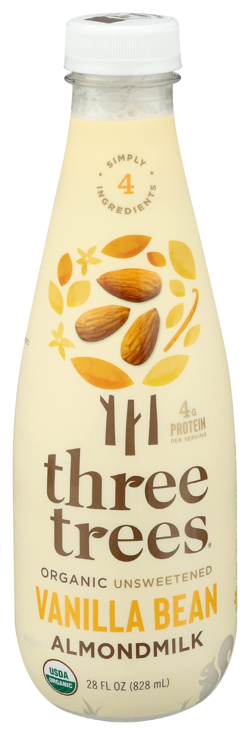 Algopix Similar Product 13 - THREE TREES Organic Unsweetened Vanilla