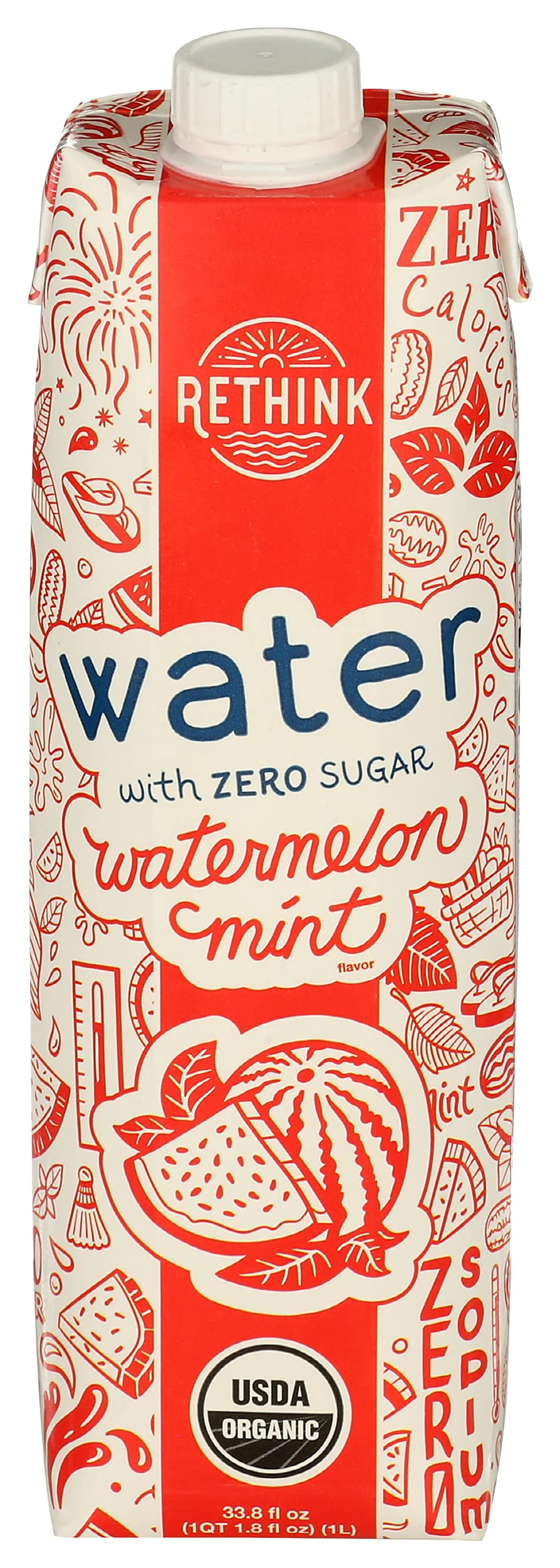 Algopix Similar Product 11 - Rethink Water Watermelon Mint Zero