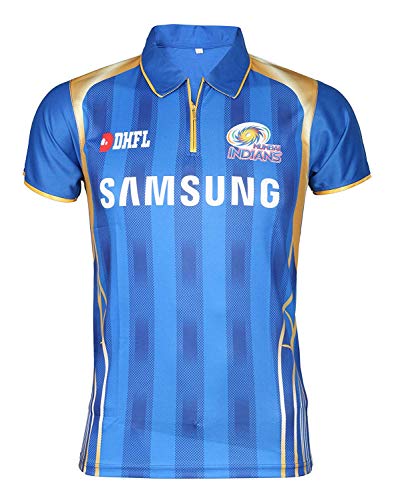 Algopix Similar Product 8 - IPL Cricket MI 2019 Jersey Supporter T