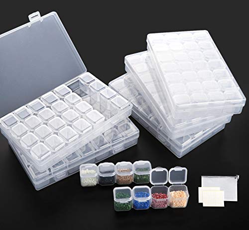 Algopix Similar Product 4 - ilauke 5 Pack 28 Slots Diamond Painting