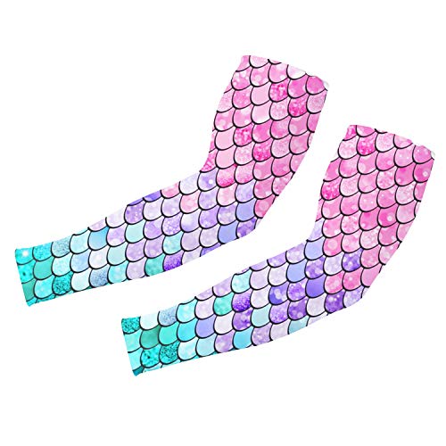 Algopix Similar Product 11 - uideazone Arm Sleeve for Women Mermaid