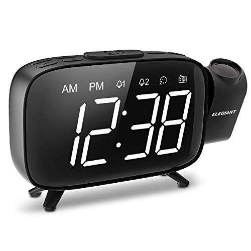 Algopix Similar Product 14 - Projection Alarm Clock ELEGIANT FM