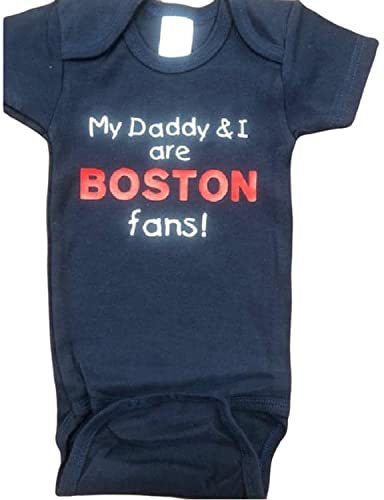 Algopix Similar Product 11 - My Daddy and I are Boston Onesie  fans