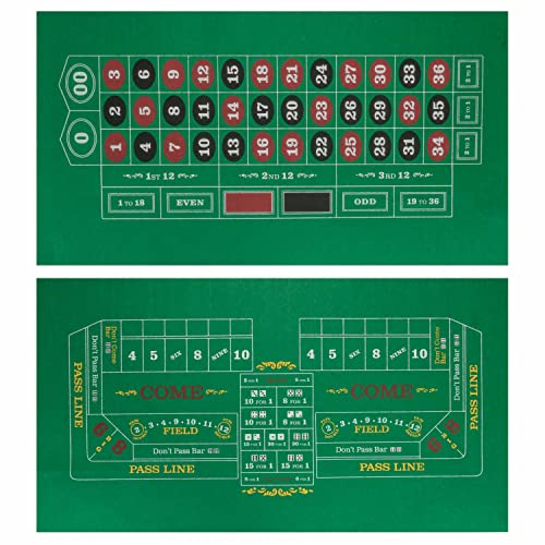 Algopix Similar Product 3 - Brybelly DoubleSided Craps Table 