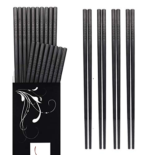 Algopix Similar Product 1 - Chopsticks  10 Pairs Reusable