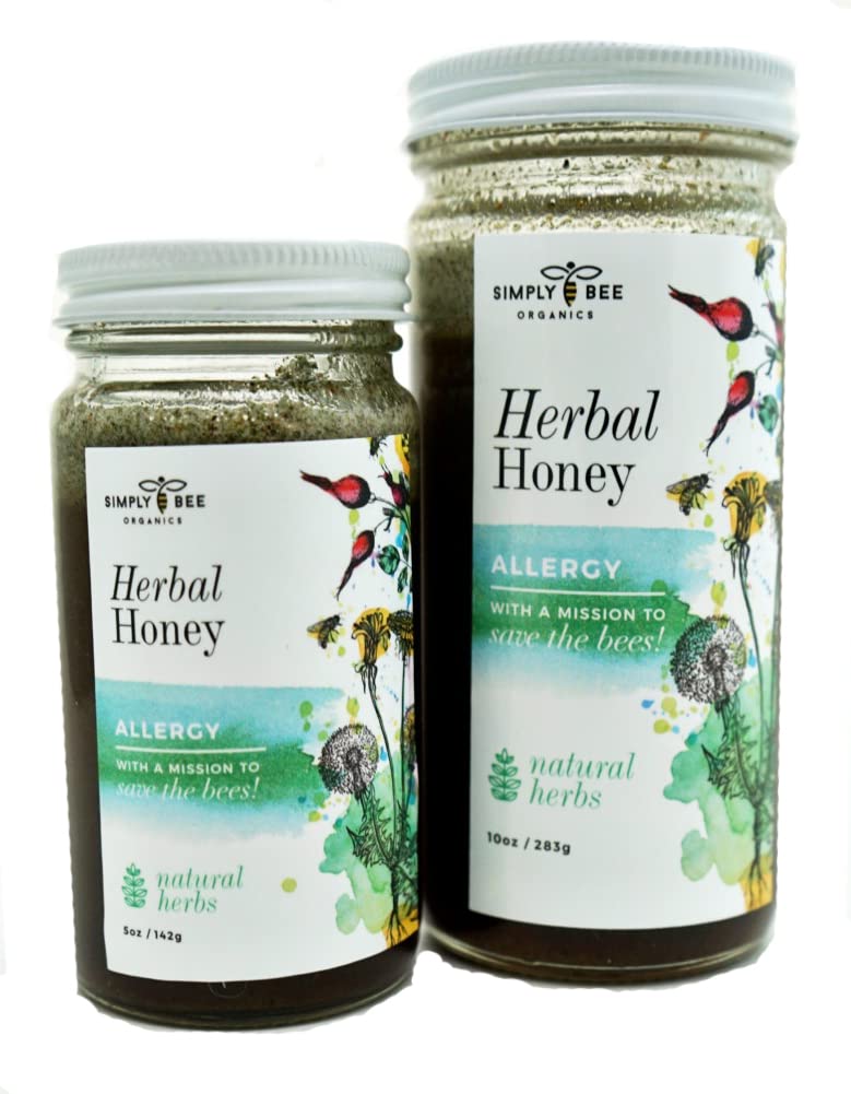 Algopix Similar Product 18 - Organic Raw Allergy Relief Herbal Honey
