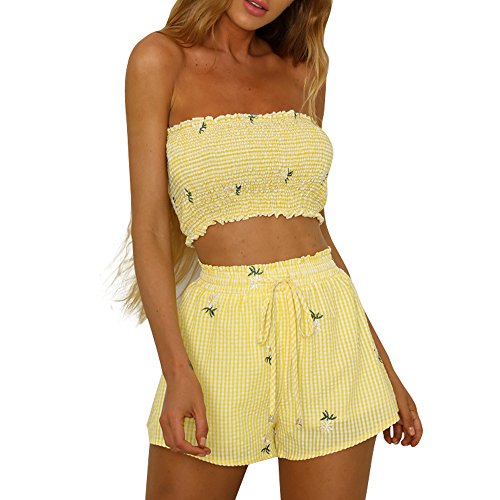 Algopix Similar Product 11 - Hanyulong Women Rompers Chiffon Floral