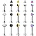 Algopix Similar Product 19 - BodyJ4You 19PC Labret Stud Straight
