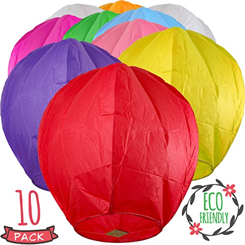 Algopix Similar Product 18 - Chinese Lanterns 10Pack MultiColor