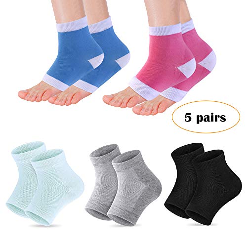 Algopix Similar Product 13 - Moisturizing Gel Heel Socks  Soft