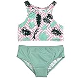 Algopix Similar Product 18 - SwimZip Girls Halter Top  Bikini