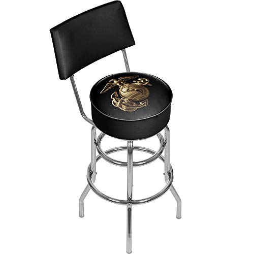 Algopix Similar Product 15 - TG USMC Swivel Bar Stool with Back 