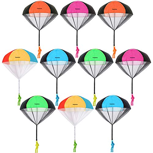 Algopix Similar Product 15 - Trounistro 10 Pieces Parachute Toy
