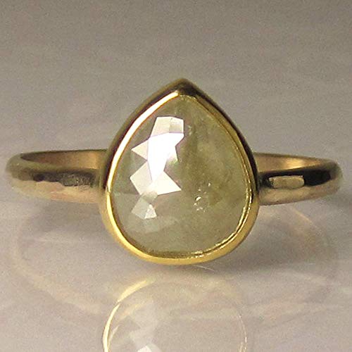 Algopix Similar Product 6 - Hammered Rose Cut Diamond Engagement