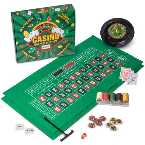Algopix Similar Product 3 - Casino Game Night  4in1 Gambling