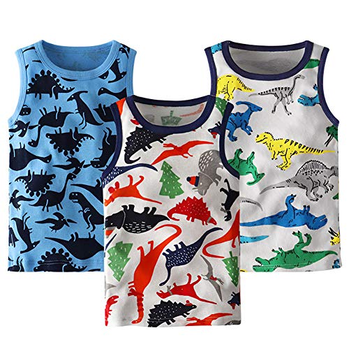 Algopix Similar Product 5 - Frogwill Toddler Boys Tank Top Dinosaur