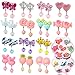 Algopix Similar Product 15 - Hifot 14 Pairs Clip on Earrings Girls