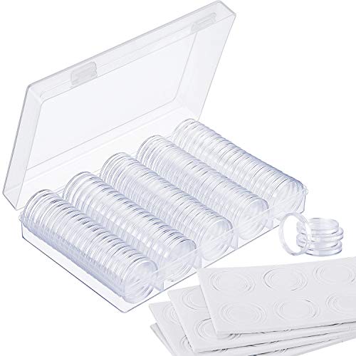 Algopix Similar Product 14 - OUOU 100 Pieces Plastic Coin Holder
