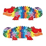 Algopix Similar Product 10 - Hey Play Alligator Puzzle Colorful