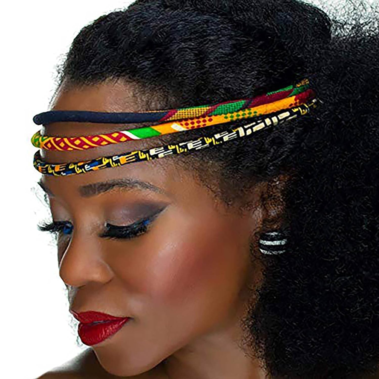 Algopix Similar Product 16 - African Headband  Red Black Green